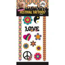 Tatuae festivalowe brokatowe 12 szt. Ccg-Mz Import