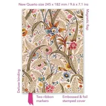 Flame Tree Notatnik quatro Marble End Paper linia