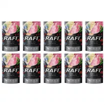 Rafi Karma mokra dla psa odki woowe z szynk Zgrzewka 10 x 500 g