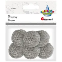 Titanum Pompony wczkowe jasnoszary jasnoszary 3cm