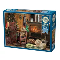 Puzzle 500 Kocita przy piecyku G3 Cobble Hill