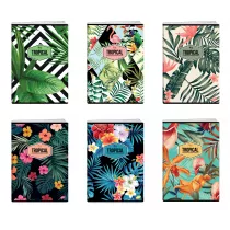 Elisa Zeszyt A5 Tropical kratka 60 kartek 10 szt.