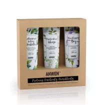 Anwen Odywki do wosw o niskiej porowatoci zestaw Proteinowa Zielona Herbata + Emolientowa Akcja + Nawilajcy Bez 3 x 100 ml