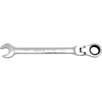 Klucz p�asko oczkowy z grzechotk� i przegubem YATO 12 mm