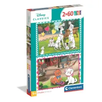 Puzzle 2x60 element�w Disney Classic CLEMENTONI 24836