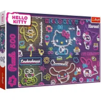 Puzzle 500 el. Neon Hello Kitty Trefl