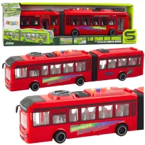 Autobus przegubowy otwierane drzwi �wiat�o d�wi�k LeanToys
