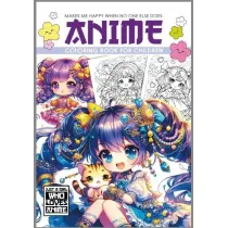 Kolorowanka A4 Anime Dla Dzieci fioletowa