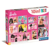 Puzzle 10w1 SuperColor. Barbie Clementoni