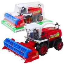 Kombajn zboowy rolniczy Heder napd czerwony Leantoys