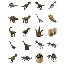 Tobby Naklejki Motywacyjne dinozaury 25mm