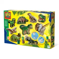 Odlewy gipsowe z farbami Dinozaury Ses Creative