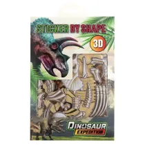 Dino Naklejki po ksztatach, Naklejki 3D Triceratops