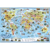 Demart Mappuzzle Junior - �wiat mapa polityczna - plakat