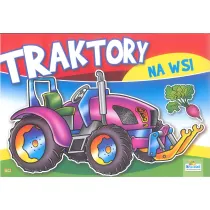 Kolorowanka z naklejkami. Traktory na wsi Traktor z opryskiwaczem 734