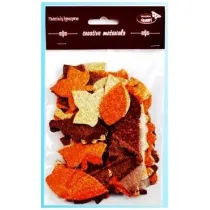 Galeria Hobby Listki brokatowe tonacja br�zowa 60 szt.