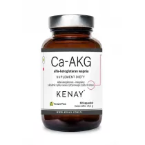 Kenay Ca-AKG alfa-ketoglutaran wapnia Suplement diety 60 kaps.