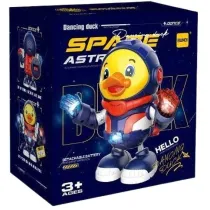 Kaczka astronauta taczca na baterie Trifox