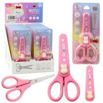 Leantoys Noyczki zzkolne z osonk biay zajczek 14cm