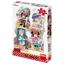 Puzzle 4w1 4x54 Myszka Minnie i Daisy Dino Toys