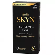 Skyn Supreme Feel cienkie nielatektowe prezerwatywy 10 szt.