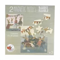 Puzzle magnetyczne Rodzina Kr�lik�w Egmont Toys