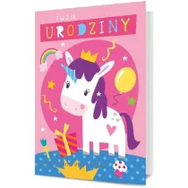Pan Dragon Karnet B6 Urodziny dzieci�ce Kucyk K.B6-1830