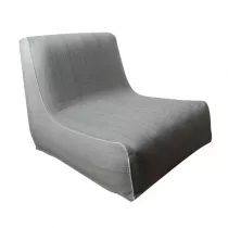 Eurofirany B.b. Choczyscy Sp.J. Fotel ogrodowy 70x90x70 cm srebrny