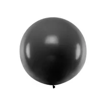 PartyDeco Balon okr�g�y Pastel Black 1m