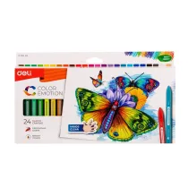 Deli Kredki plastikowe tr�jk�tne 24 szt.