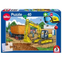 Puzzle 40 el. Koparka + zabawka Schmidt