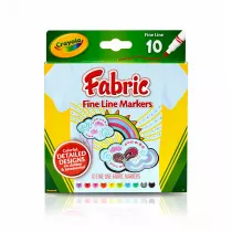 Crayola Markery do tkanin 58-8633 10 szt.