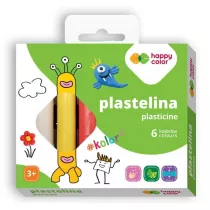 Happy Color Plastelina szkolna okr�g�a 6 szt.