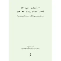"Co �yje, niknie, tak na mnie �wiat wo�a". Poezja metafizyczna polskiego romantyzmu