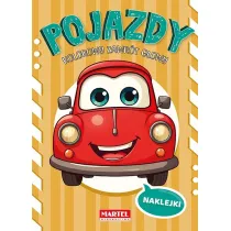 Kolorowy zawr�t g�owy. Pojazdy z naklejkami