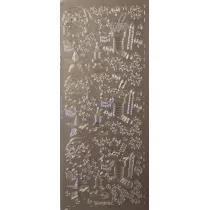 Galeria Hobby Stiker a�urowy srebrny 10x23cm