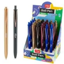 Easy Stationery Dugopis automatyczny niebieski (24szt) EASY