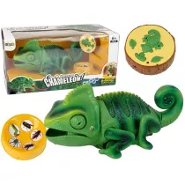 Kameleon zdalnie sterowany zielony 28cm LeanToys