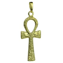 Sotis Krzy� Ankh z hieroglifami Ag925 + Au 24kar, 5,2g