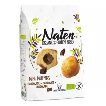 Naten Muffinki mini z nadzieniem orzechowo - kakaowym bezglutenowe 200 g Bio