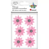 Titanum Dekoracje samoprzylepne 3D kwiaty 6 szt.