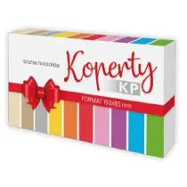 Koperty kolorowe na pieni�dze 85x150 50szt, Pol-Mak