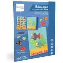 Uk�adanka magnetyczna kszta�ty i kolory Rybki Scratch