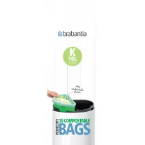 Brabantia Worki biodegradowalne 10l rozmiar K 364983 10 szt.