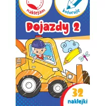 Pojazdy 2. Naklejam i koloruj�