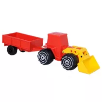 Traktor z adowaczem i przyczepk 34cm Plasto