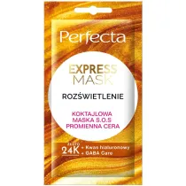Perfecta Express Mask Rozwietlenie Koktajlowa Maska S.O.S Promienna Cera maska do twarzy 8 ml