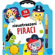 Nieustraszeni piraci. Kolorowanka z kredk�