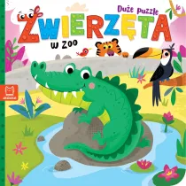 Due puzzle. Zwierzta w zoo