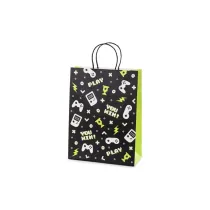 PartyDeco Torebka prezentowa Gamepad 10x24x32cm